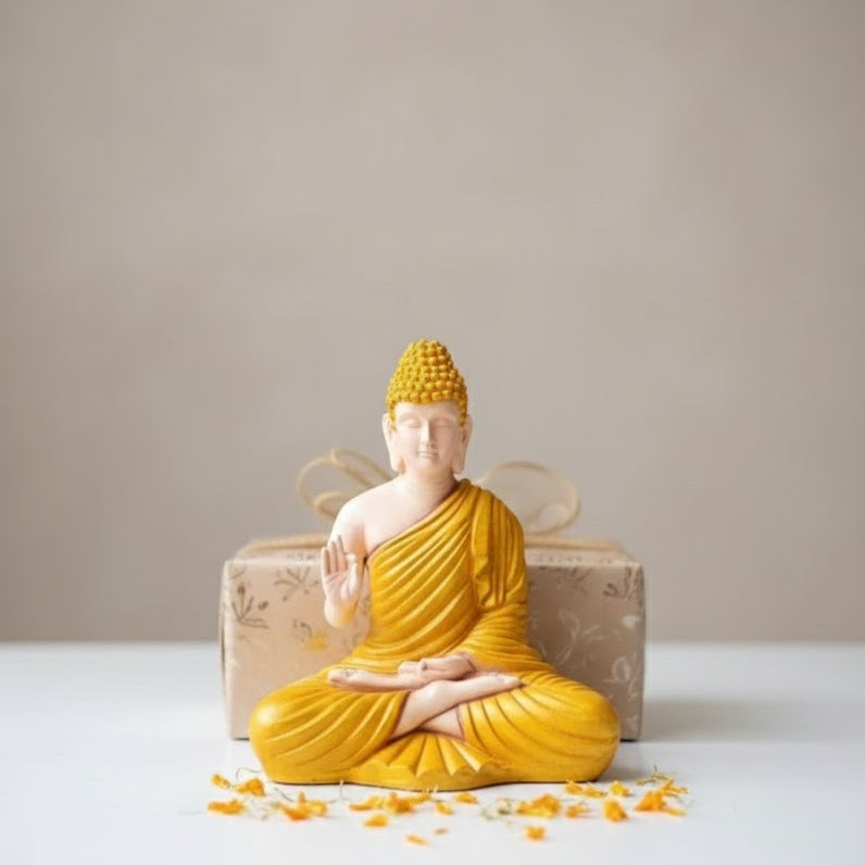 Lord Buddha Statue (Yellow)