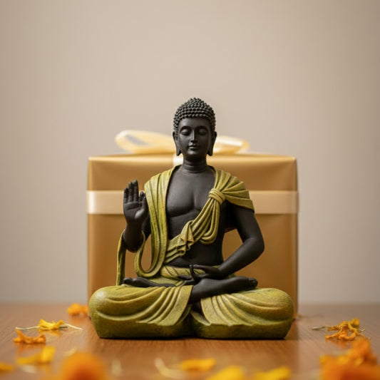 Scarf Buddha Statue (Green)