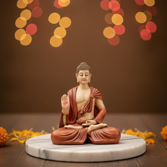 Scarf Buddha Statue (Red)