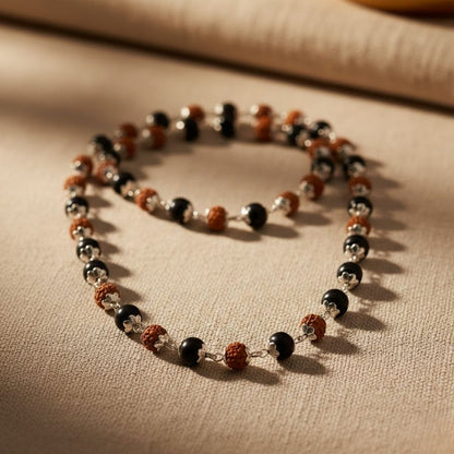 Rudraksha Karungali Cap Mala