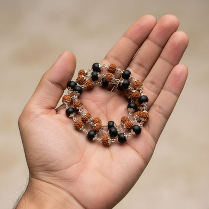 Rudraksha Karungali Cap Mala