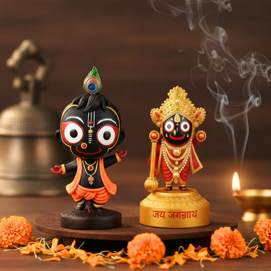 Lord Jagannath Divine & Dancing Murti Set