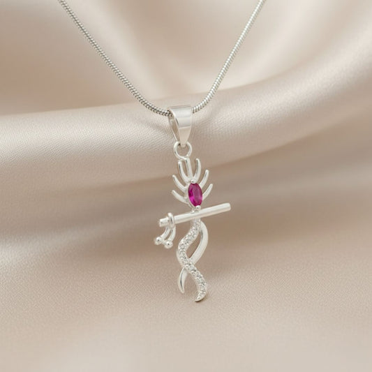 Murlidhar Shri Krishna Silver Plated Pendant