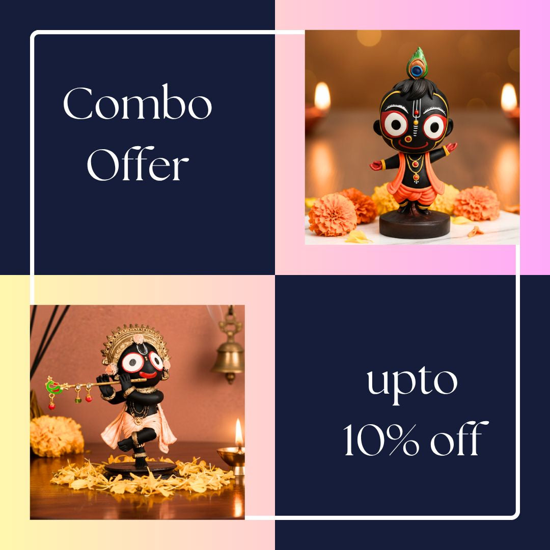 Standing & Dancing Form Of Jagannath Murti Set