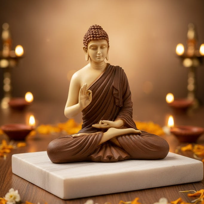 Lord Buddha Statue (Brown)