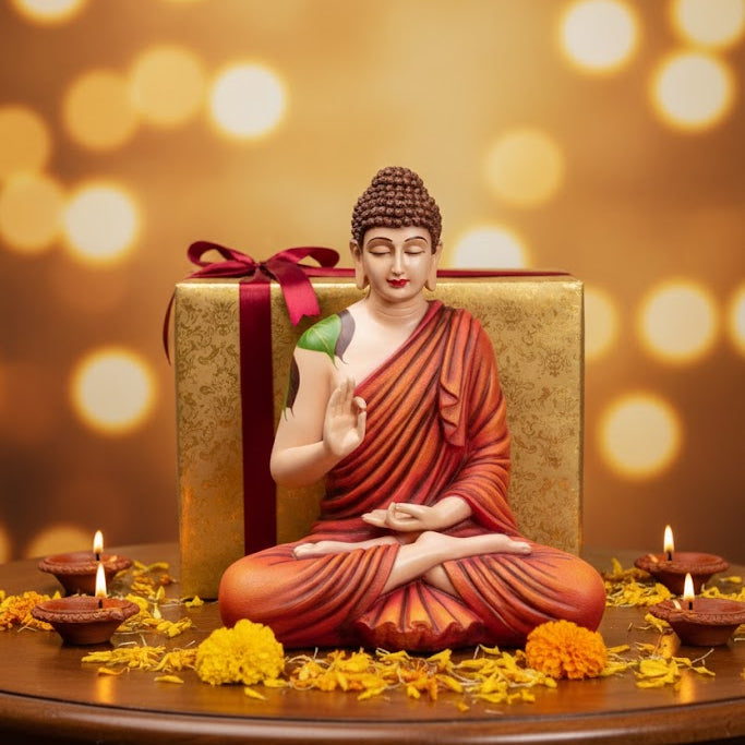 Lord Buddha Statue (Red)