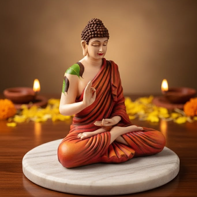 Lord Buddha Statue (Red)