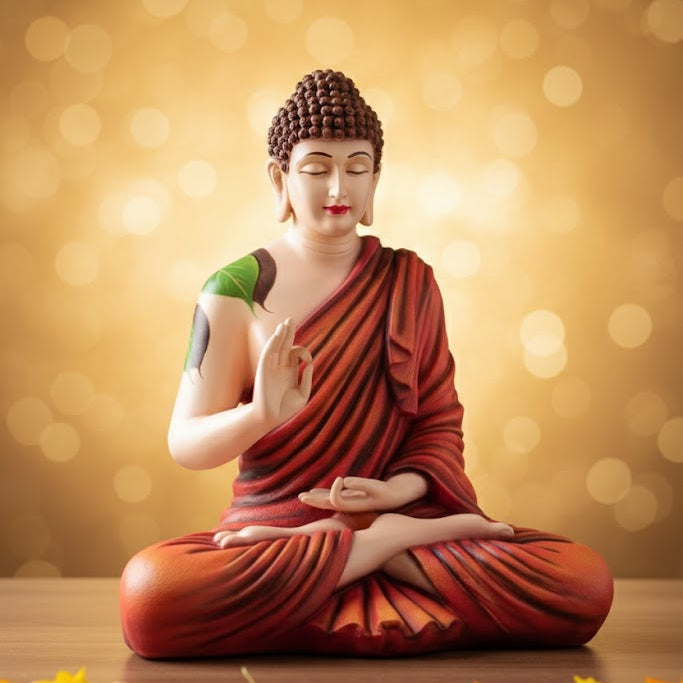 Lord Buddha Statue (Red)