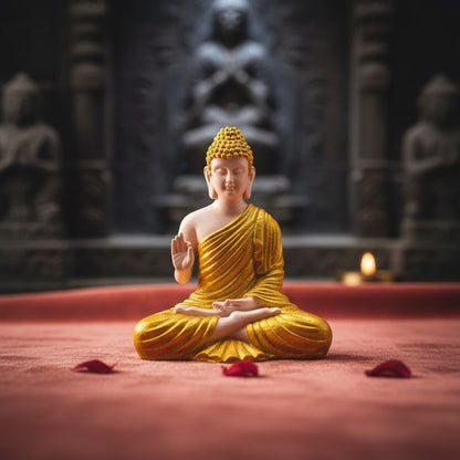 Lord Buddha Statue (Yellow)