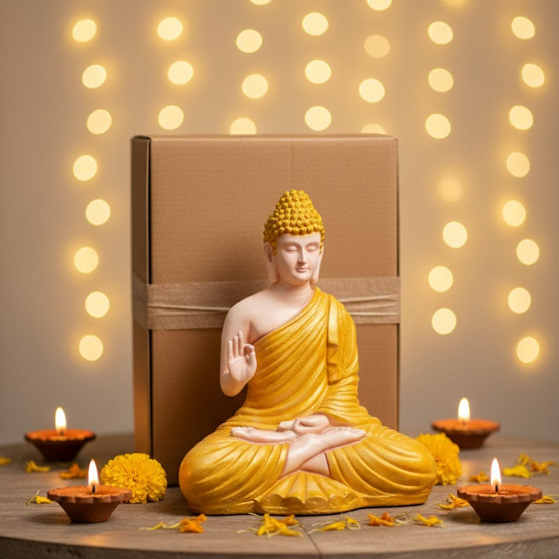 Lord Buddha Statue (Yellow)
