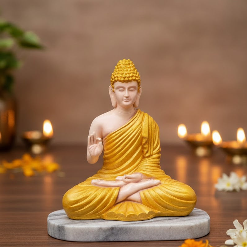 Lord Buddha Statue (Yellow)