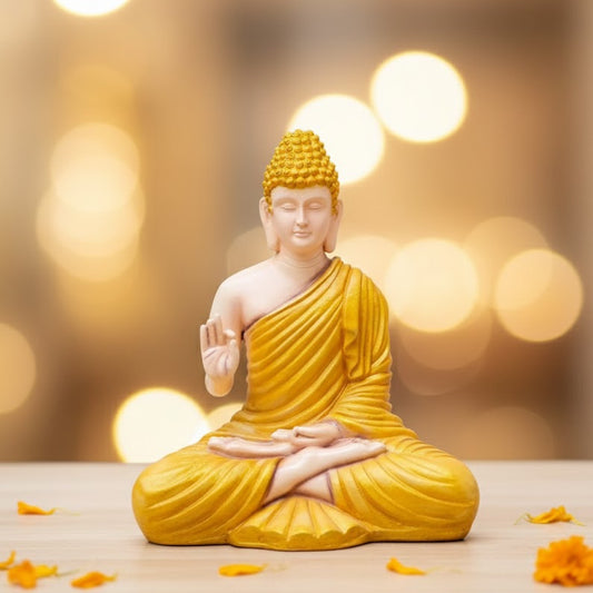 Lord Buddha Statue (Yellow)