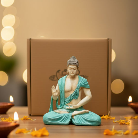 Scarf Buddha Statue (Blue)