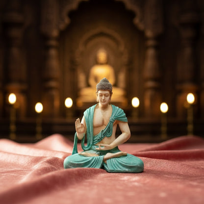 Scarf Buddha Statue (Blue)