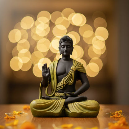 Scarf Buddha Statue (Green)