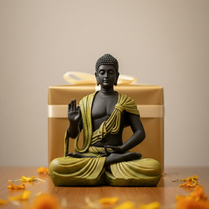 Scarf Buddha Statue (Green)