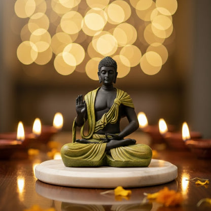 Scarf Buddha Statue (Green)