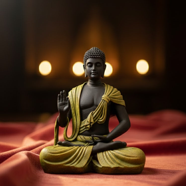 Scarf Buddha Statue (Green)