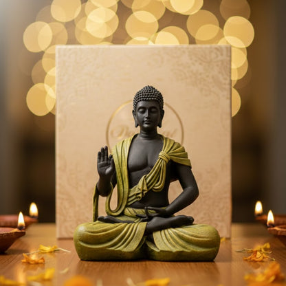 Scarf Buddha Statue (Green)