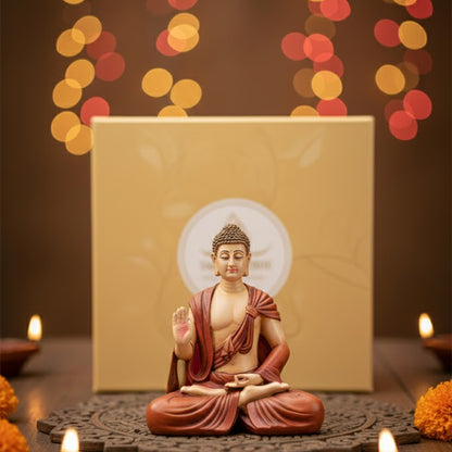 Scarf Buddha Statue (Red)