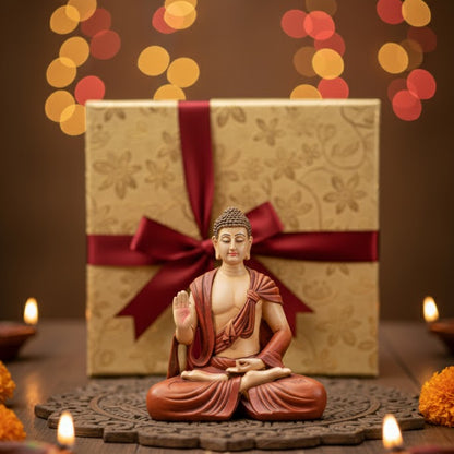 Scarf Buddha Statue (Red)