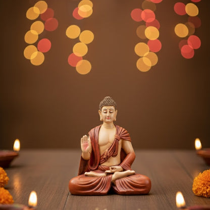 Scarf Buddha Statue (Red)